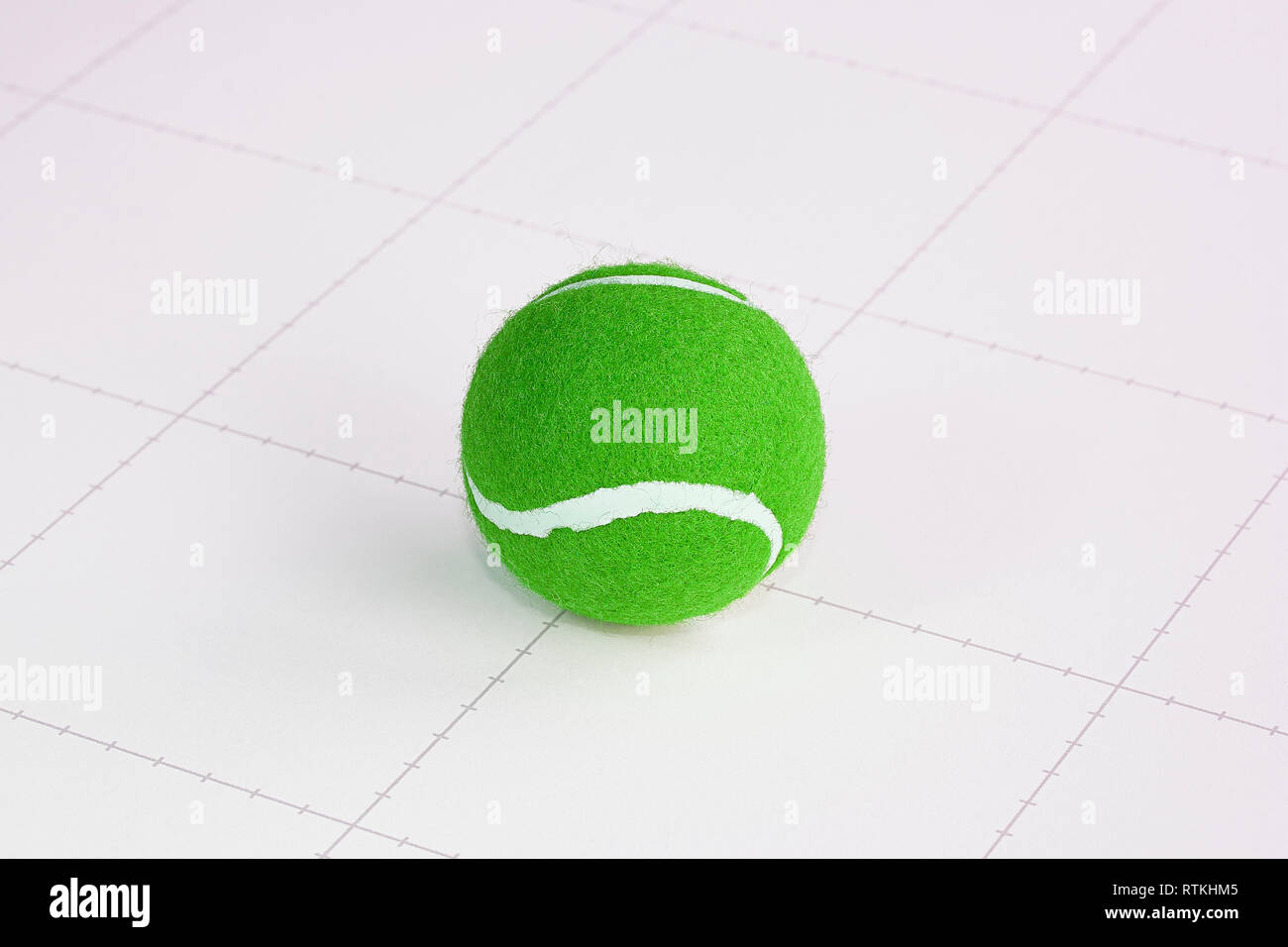 Grün, Tennis, Kugel, weiß, Hintergrund, Neuheit, Raster Stockfoto