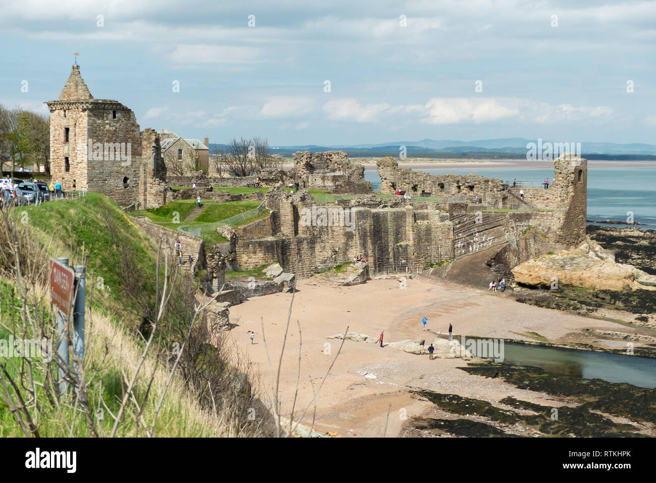 Burg von St Andrews Stockfoto