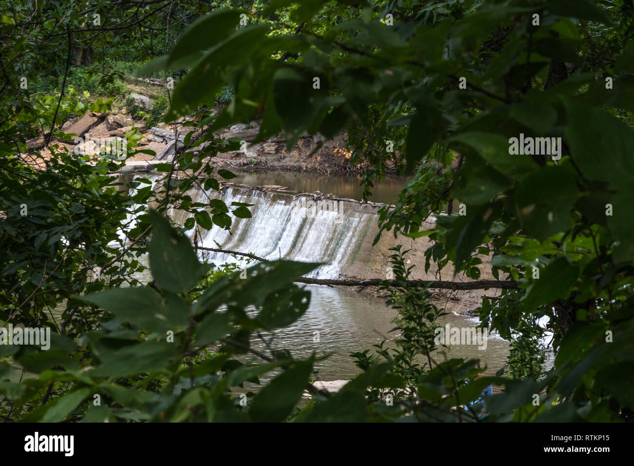 Die Lage der Mühle, die es nicht mehr gibt. Stockfoto