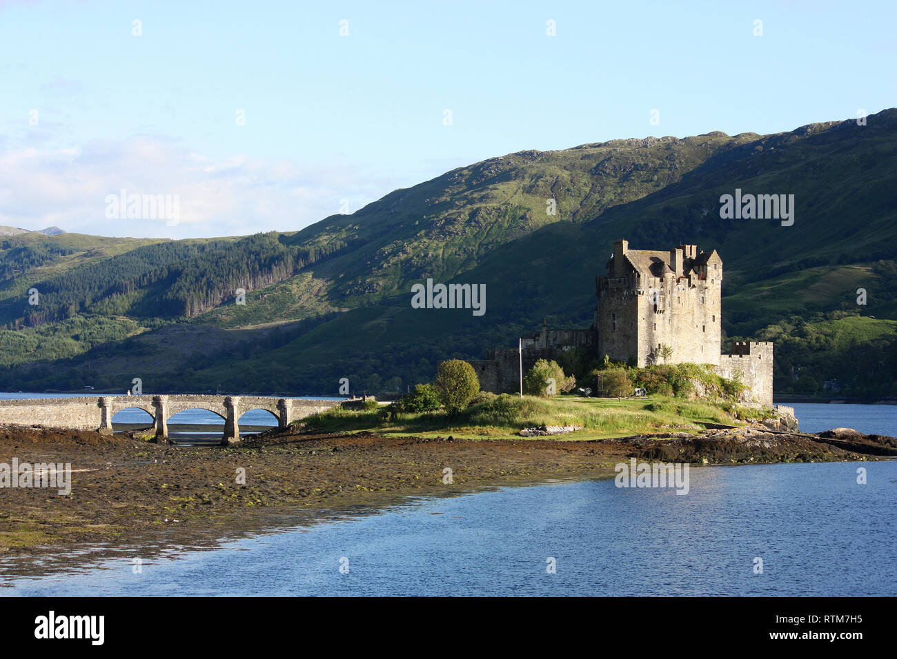 Eilean Donan Castle am meisten fotografierten Schloss in Schottland Stockfoto