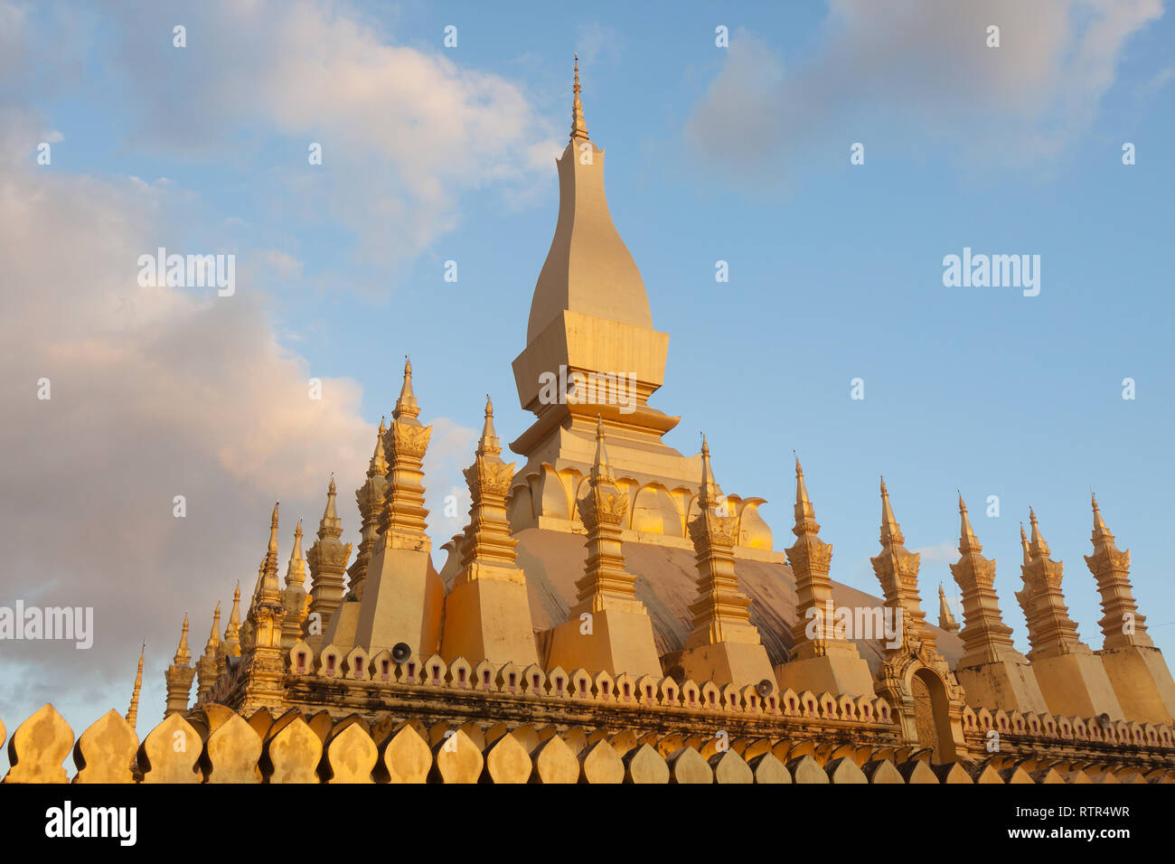 Wat Phra That Luang Prabang, Vientiane, Laos Stockfoto