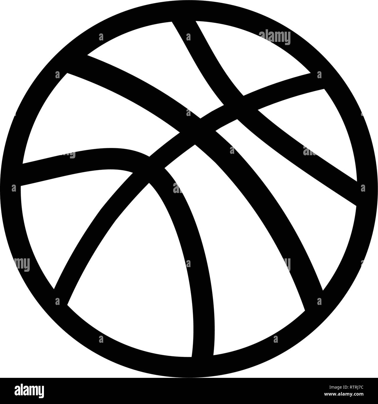Basketball Icon Design Template vector isoliert Abbildung Stock Vektor