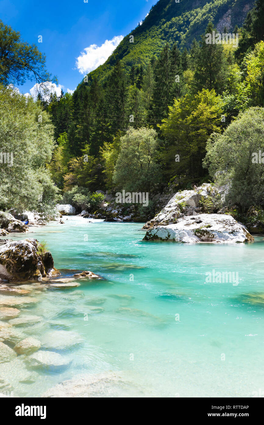 Die Julischen Alpen in Slowenien sind ein Gebirgszug der südlichen Kalkalpen Stockfoto