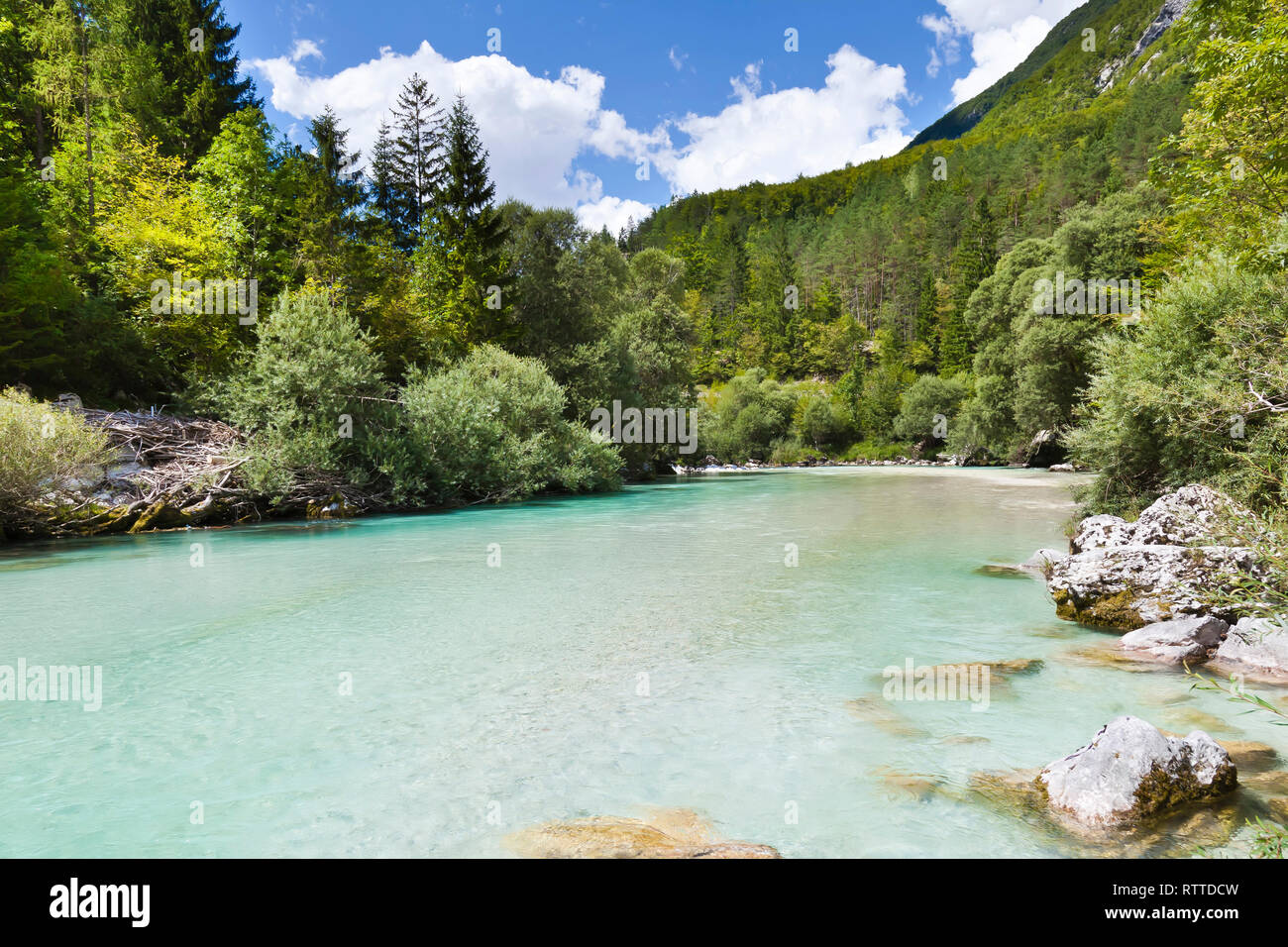 Die Julischen Alpen in Slowenien sind ein Gebirgszug der südlichen Kalkalpen Stockfoto