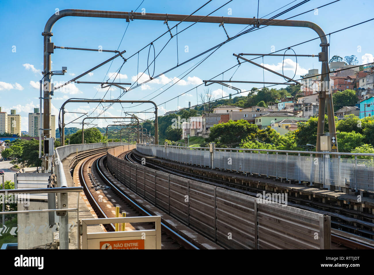 Bilder von der aussenanlage U-Bahn / U-Bahn station Capao Redondo in Sao Paulo, Brasilien Stockfoto