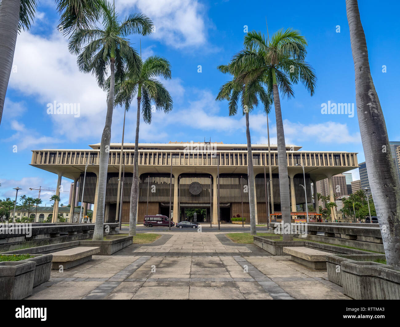 Hawaii State Legislative am 6. August 2016 in Honolulu, Hawaii. Die Hawaii State Legislative ist die staatliche Gesetzgebung des US-Bundesstaates Hawaii. Stockfoto