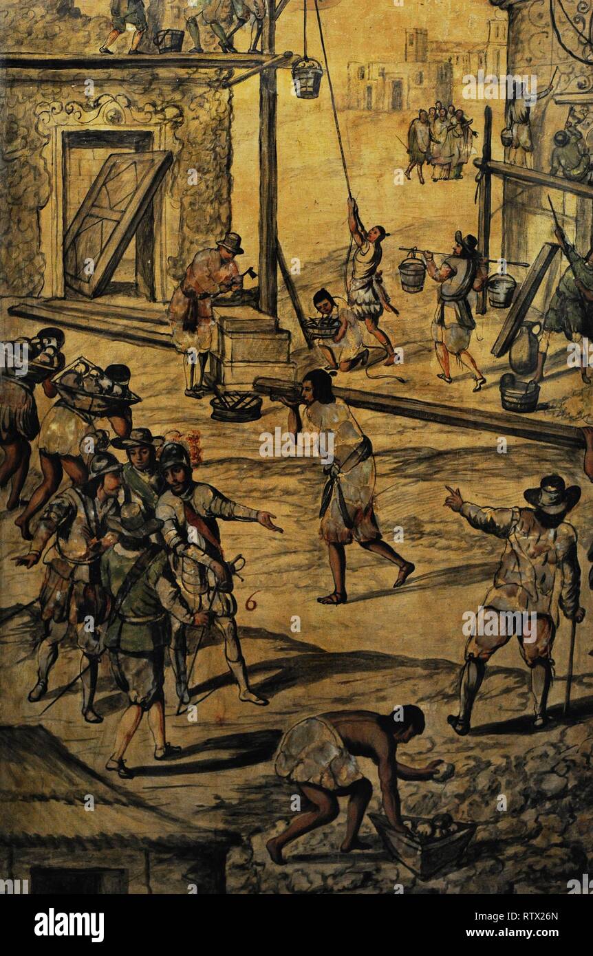 Construcción de la Villa Rica de la Vera Cruz, con la Hilfe de Los ...