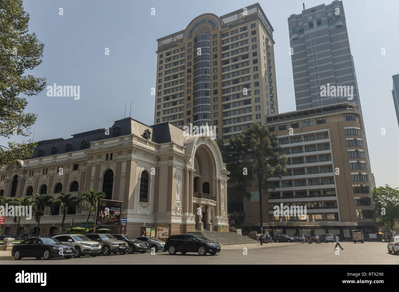 Ho Chi Minh, Vietnam - Januar 17, 2015: Stadttheater von Ho Chi Minh City auch als Oper bekannt Stockfoto