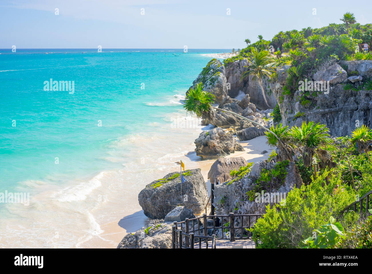 Strand von Tulum, Mexiko Stockfoto