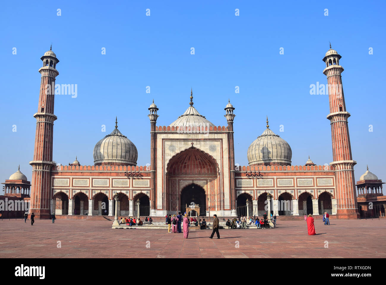Fatehpuri Masjid Moschee, Old Delhi, Delhi, Indien Stockfoto