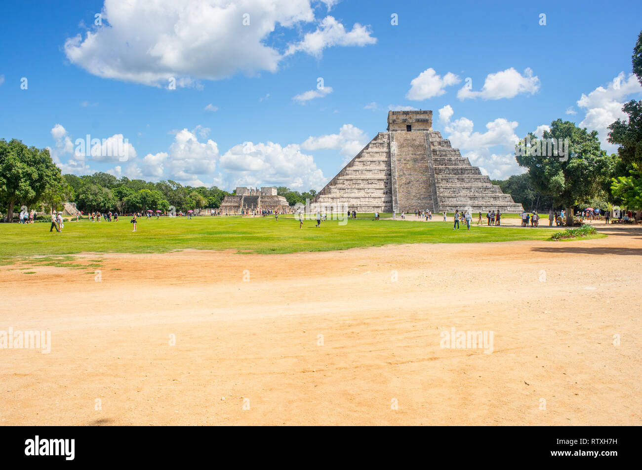 El Castillo Pyramide in Chichén-Itz á, Mexiko Stockfoto