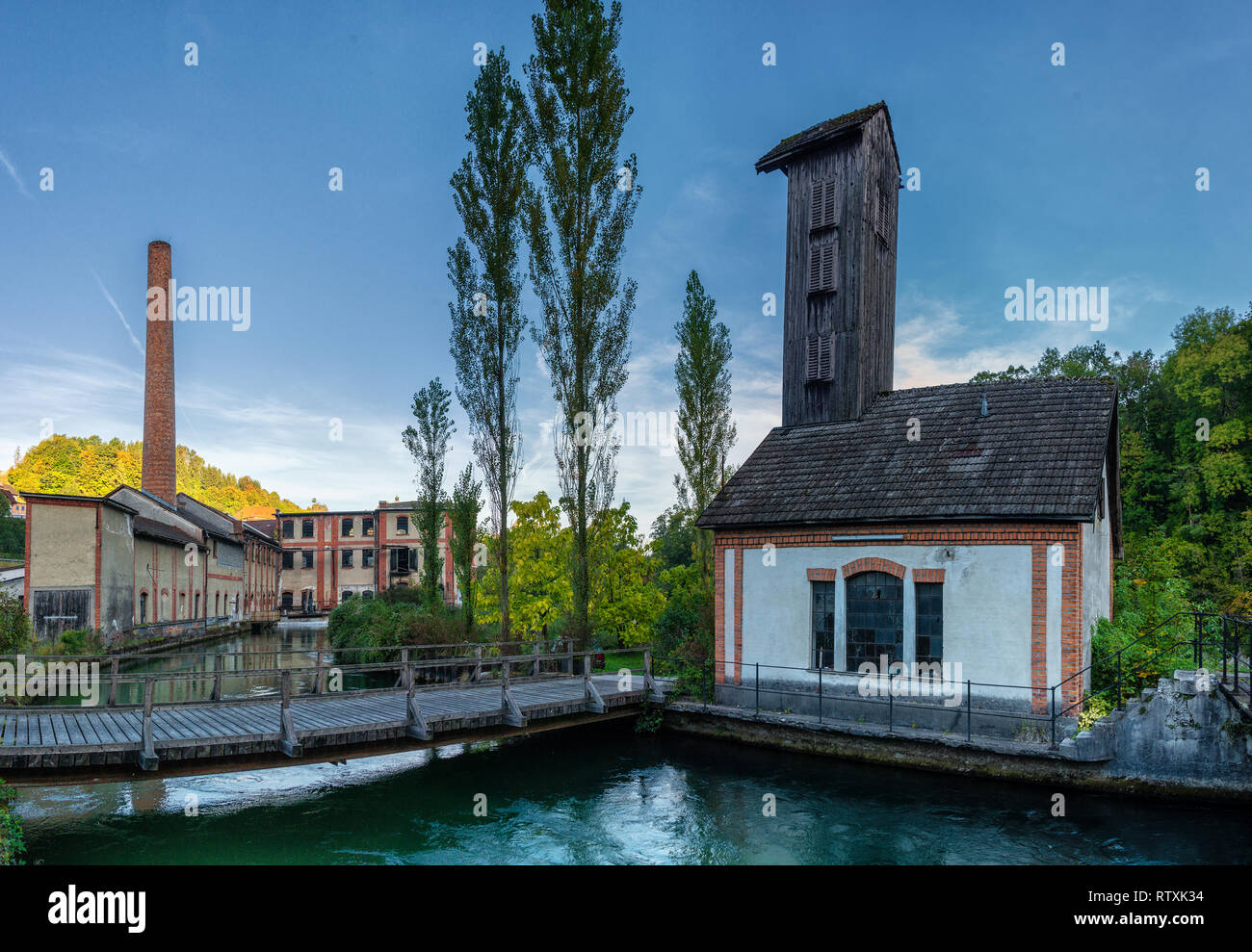 Verlorene Orte - haunoldmühle in der Nähe von Steyr, Oberösterreich Stockfoto