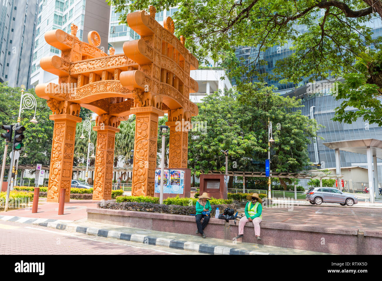 Brickfields Arch, Kuala Lumpur, Malaysia. Stockfoto