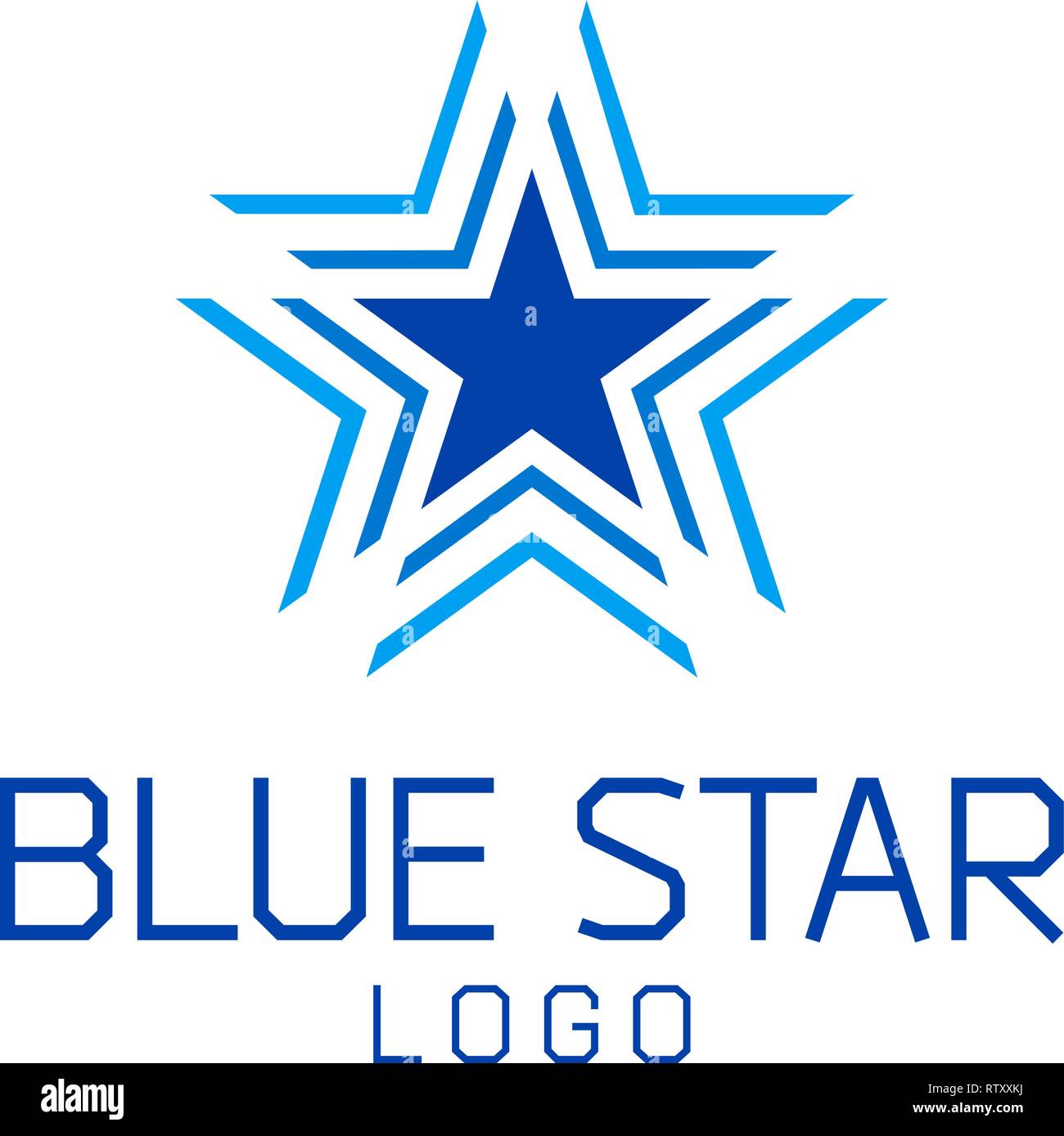 Abstrakte star Vektor logo Vorlage. Stock Vektor