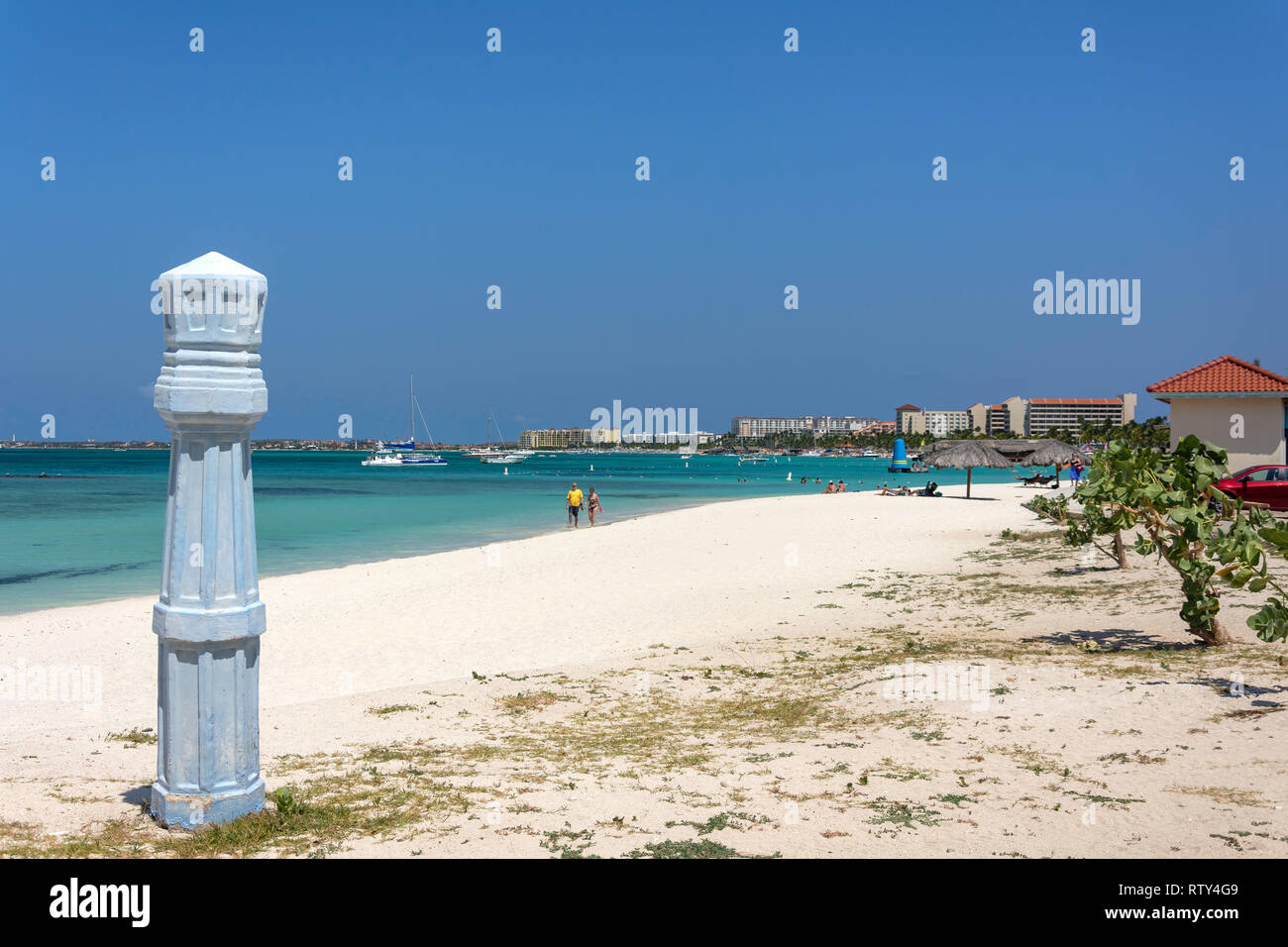 Palm Beach, Palm Beach, Aruba, ABC-Inseln, Leeward Antillen, Karibik Stockfoto