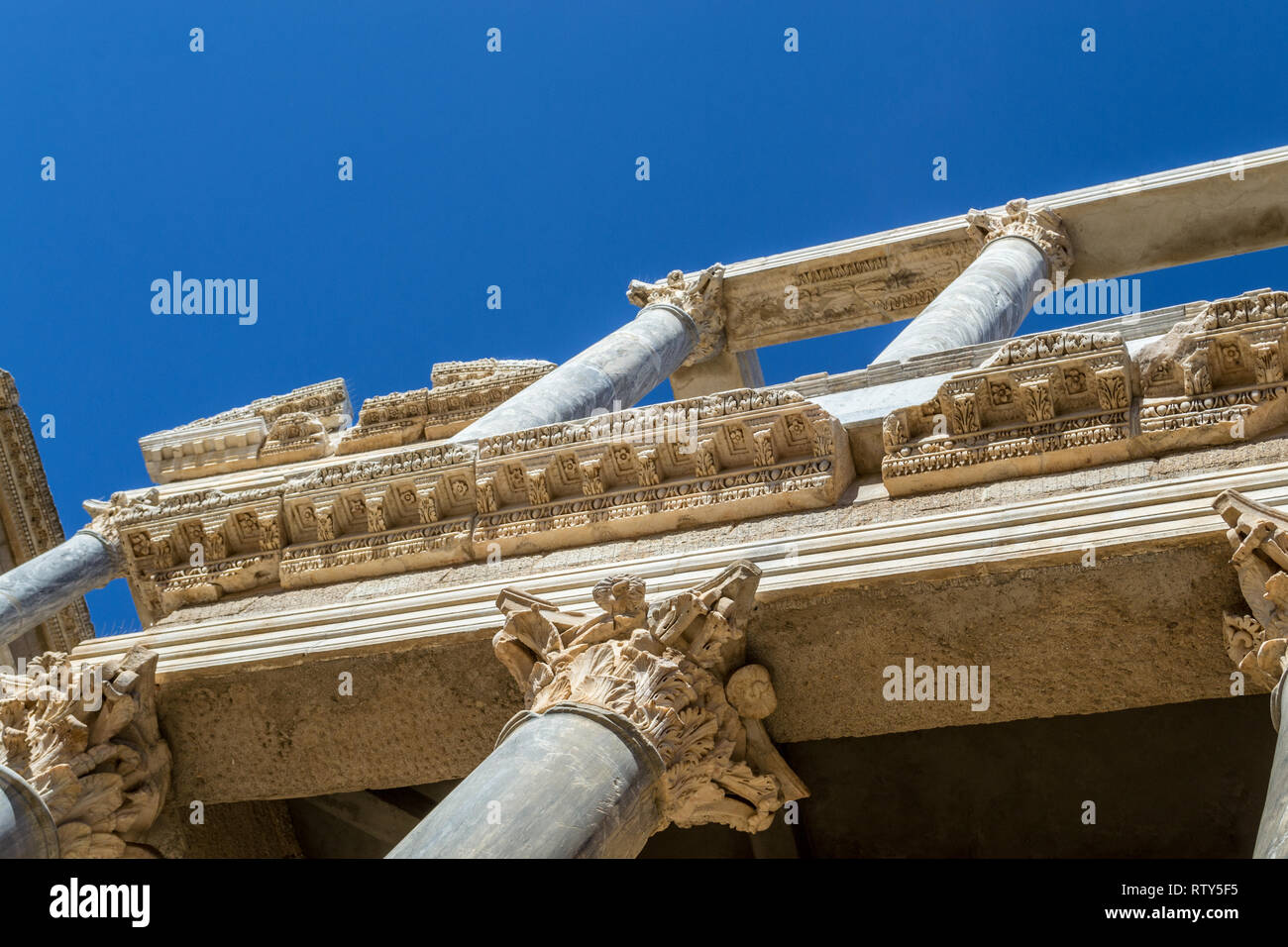 Das römische Theater von Mérida (Spanien) wurde im ersten Jahrhundert erbaut AD Stockfoto