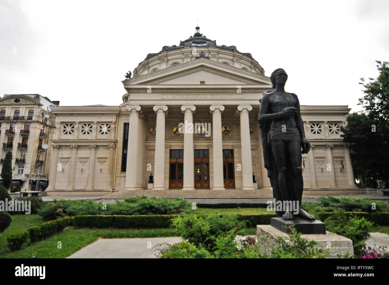 Rumänische Athenäum, Bukarest, Rumänien Stockfoto