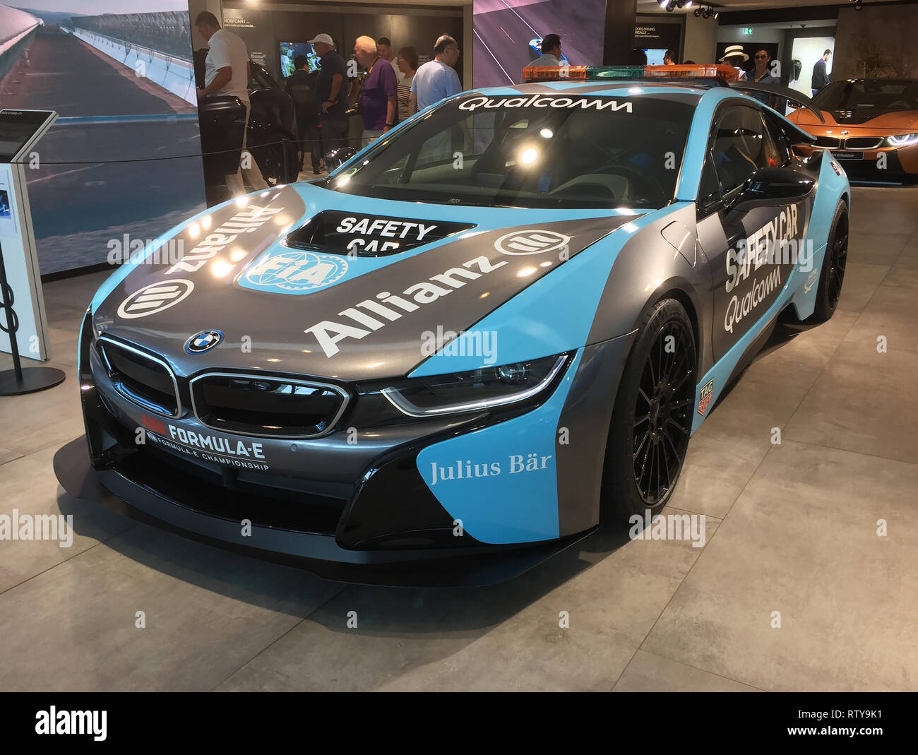 Das BMW-Museum in München Bayern Deutschland Stockfoto