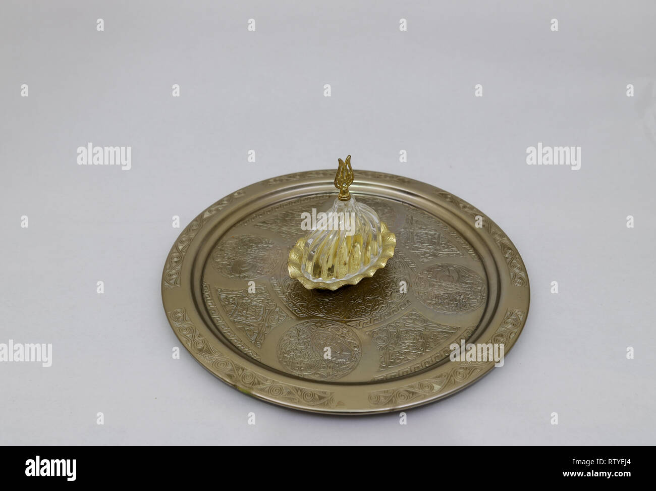 Traditionelle türkische Kaffee Set Stockfoto