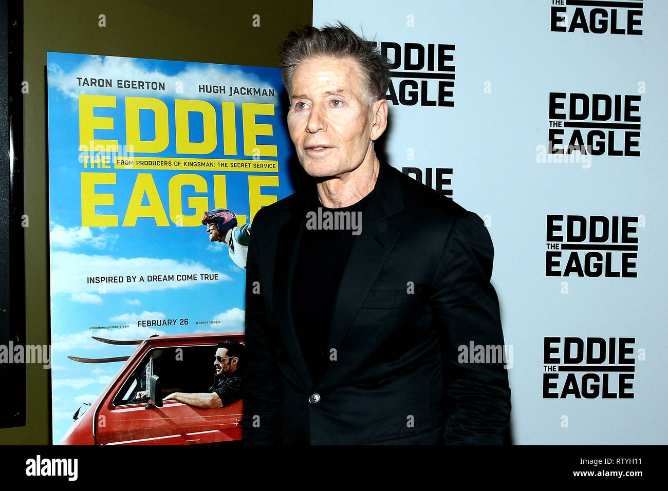 New York, USA. 02 Feb, 2016. Calvin Klein am Dienstag, Feb 2, 2016 "Eddie The Eagle" Screening im Landmark Sonnenschein Theater in New York, USA. Quelle: Steve Mack/S.D. Mack Bilder/Alamy Stockfoto