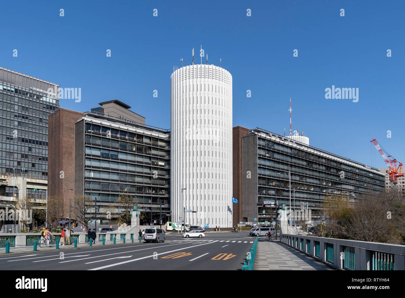 Palaceside Gebäude, Tokio, Tokyo, Japan. Von Shoji Hayashi, Nikken Sekkei, 1966 gebaut Stockfoto