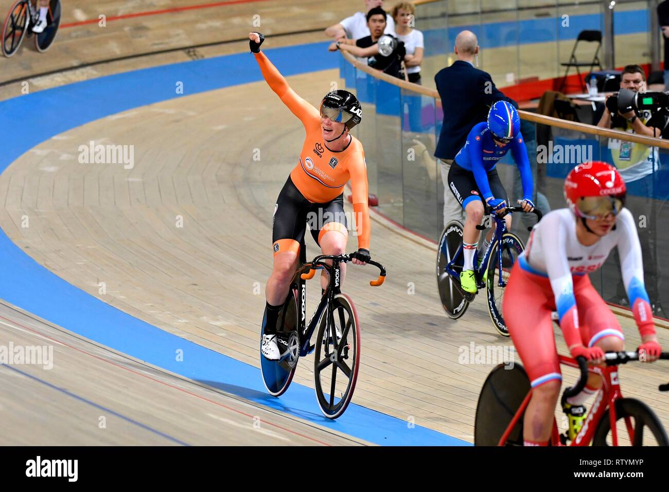 Track Cycling World Championships 2019 UCI am 2. März 2019 an die BGZ Arena in Pruszk, Polen. Kirsten Wild und Amy Pieters gewinnen die Frauen Madison Credit: Sander Chamid/SCS/LBA/Alamy leben Nachrichten Stockfoto
