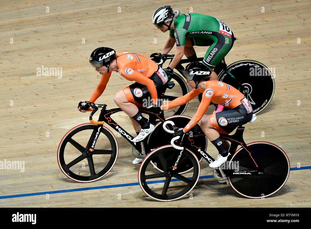 Track Cycling World Championships 2019 UCI am 2. März 2019 an die BGZ Arena in Pruszk, Polen. Kirsten Wild und Amy Pieters gewinnen die Frauen Madison Credit: Sander Chamid/SCS/LBA/Alamy leben Nachrichten Stockfoto