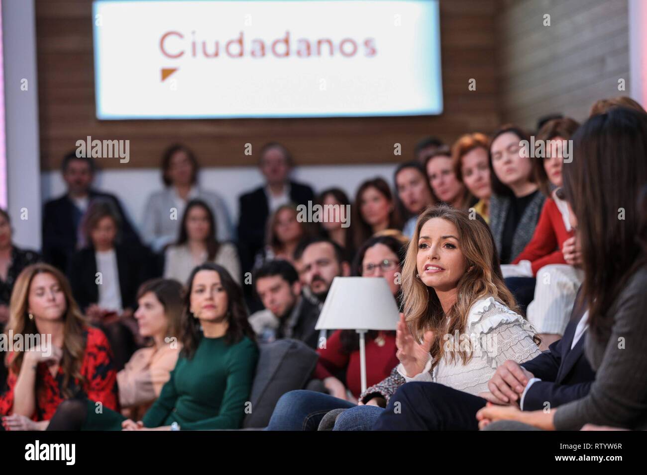 Madrid, Spanien. 03 Mär, 2019. Stellvertreter, Patricia Reyes gesehen spricht über den Dekalog Cordon drücken Sie Credit: CORDON PRESSE/Alamy leben Nachrichten Stockfoto