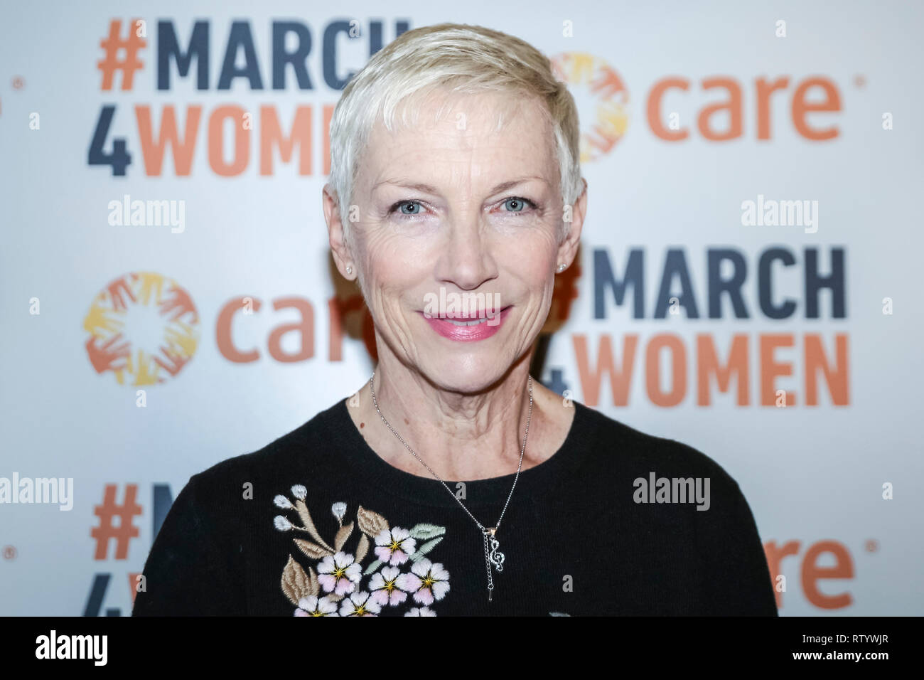 London, UK, 3. Mär 2019. Annie Lennox. März 4 Frauen ist die Pflege der internationalen jährlichen Monat Aktionsprogramm für die Gleichstellung der Geschlechter. In diesem Jahr London Veranstaltung ist an der zentralen Halle statt, anstatt als Outdoor Rallye und bietet Vorträge, Diskussionen und musikalische Darbietungen von prominenten Unterstützer. Credit: Imageplotter/Alamy leben Nachrichten Stockfoto