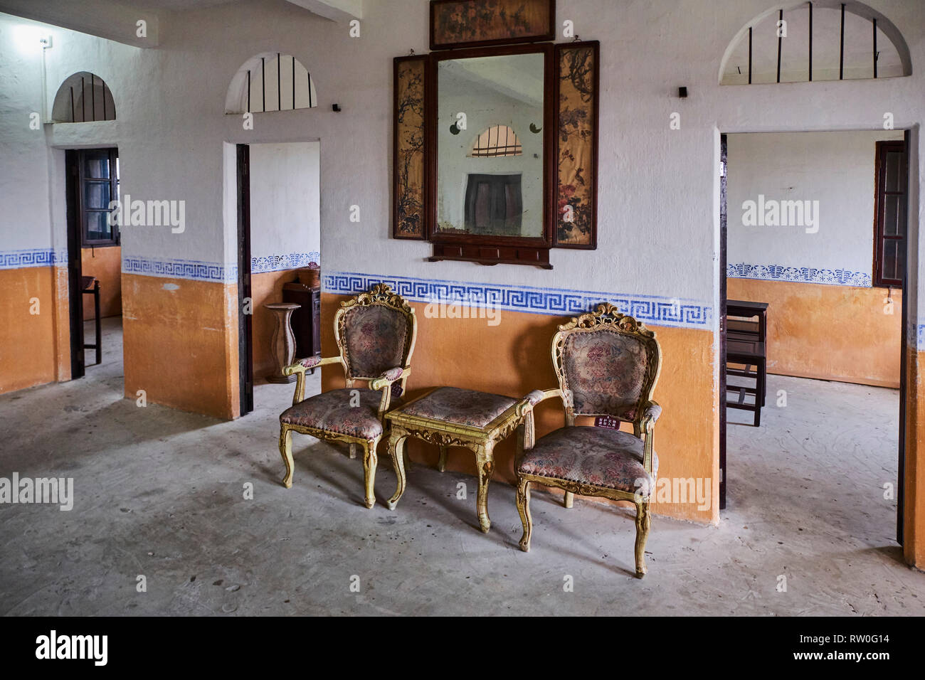 China, Guangdong, Pingyao, UNESCO-Weltkulturerbe, zili Dorf, die diaolou sind mehrstöckigen Wachtürmen Stockfoto