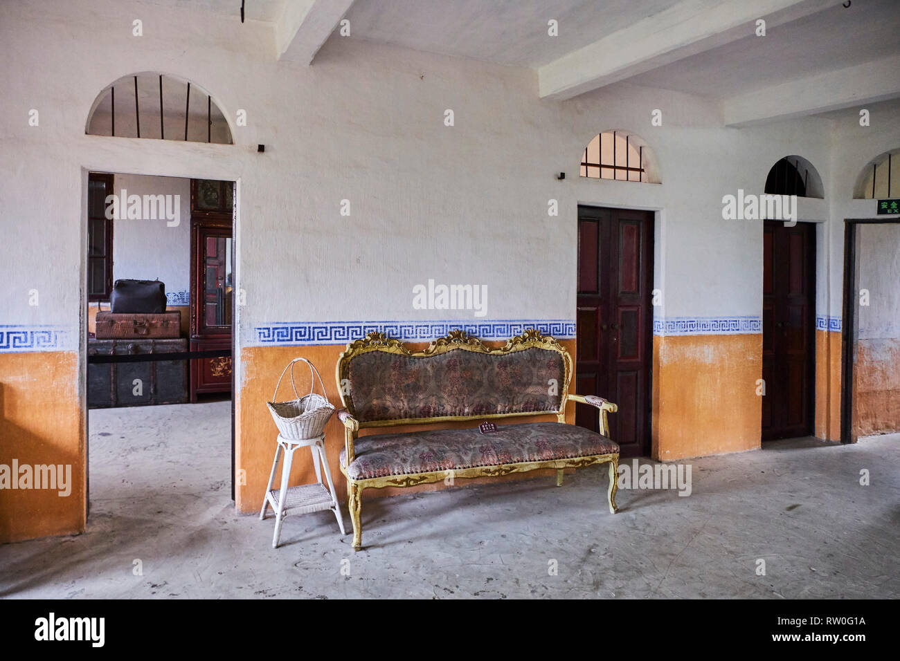 China, Guangdong, Pingyao, UNESCO-Weltkulturerbe, zili Dorf, die diaolou sind mehrstöckigen Wachtürmen Stockfoto