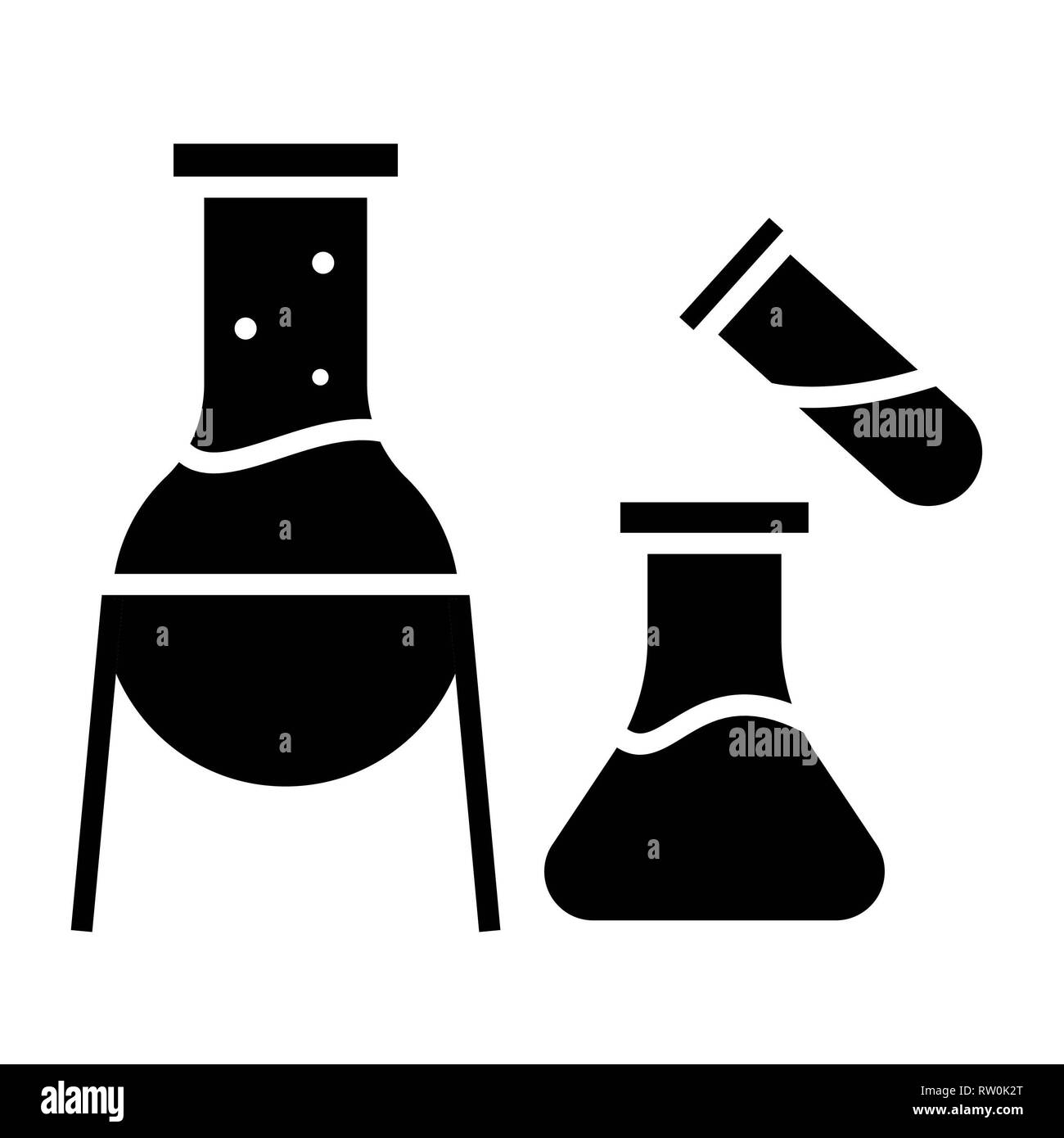 Becher Symbol, Vector Illustration, Bildung Glyphe Stockfoto