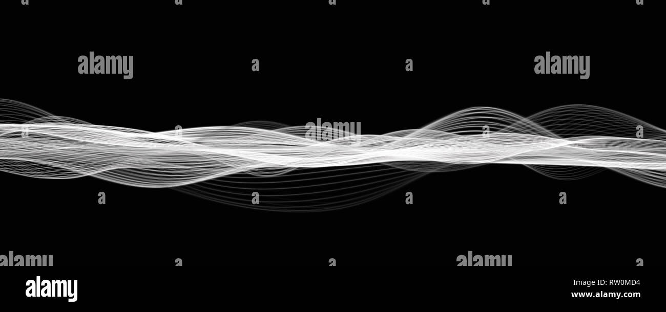 Magische Welle panorama Design mit Platz für Ihren Text Stockfoto
