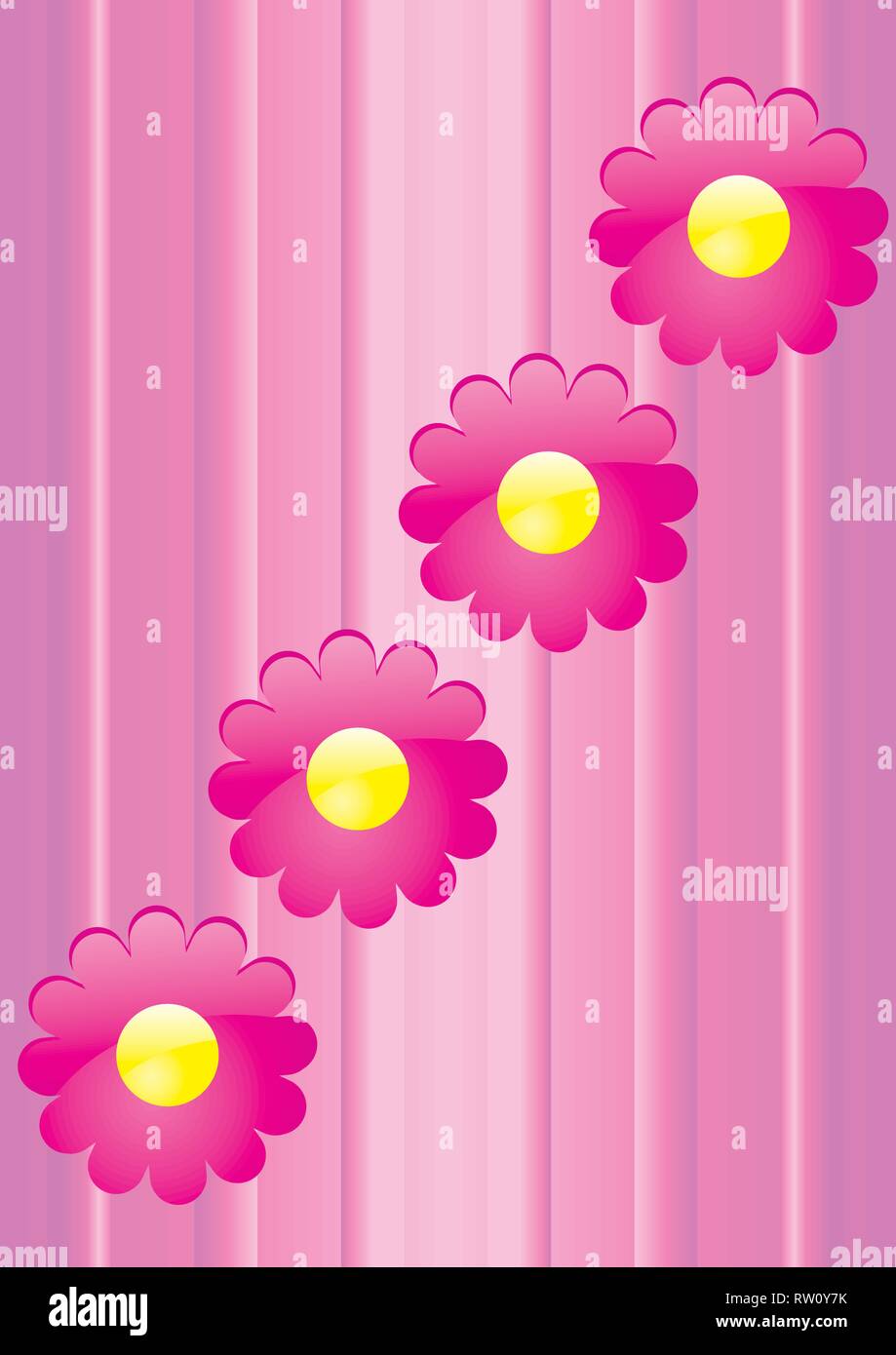 Vector Hintergrund mit Klasse Blumen Stock Vektor