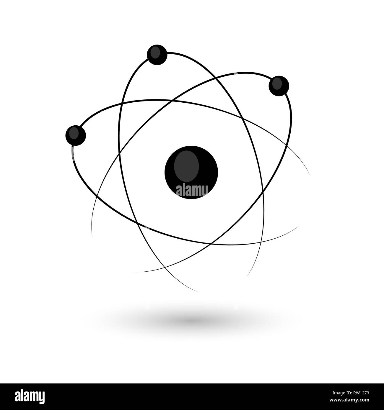 Das Atom-symbol, Vector Illustration Stock Vektor