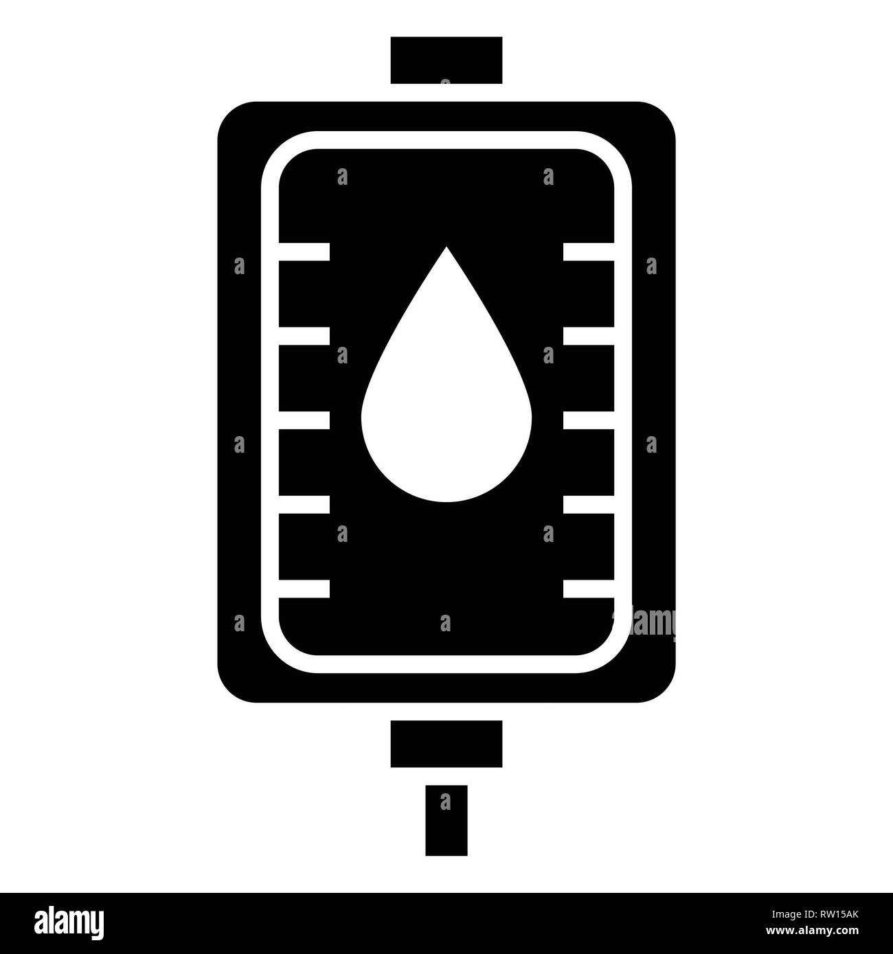 Spender Symbol, Vector Illustration, Gesundheitswesen Übersicht Stockfoto