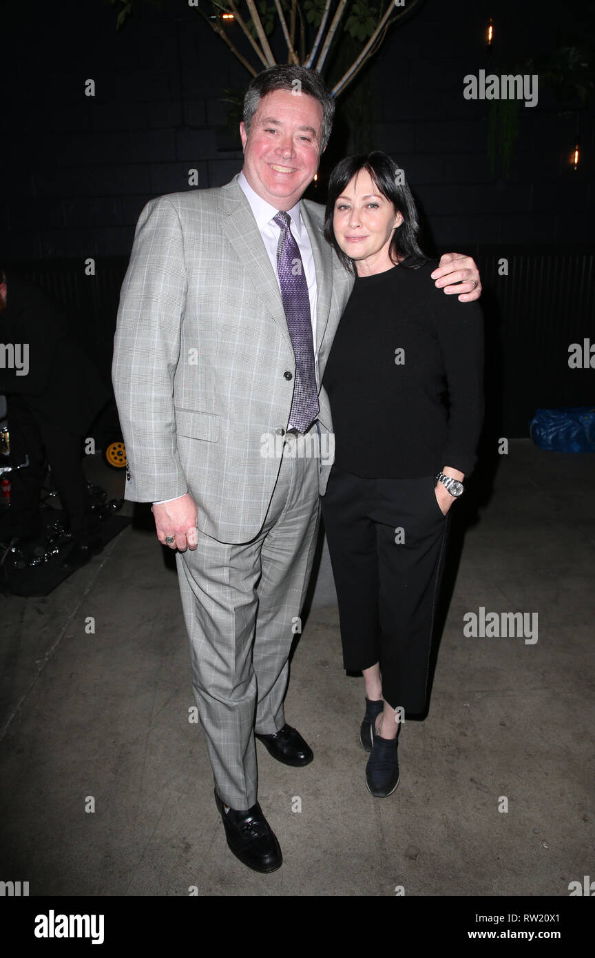 CULVER CITY, CA - 3. März: Sean Doherty, Shannen Doherty, an der 2. jährlichen Fundraising Gala des Mitgefühls Projekt_innen am Playa Studios in Culver City, Kalifornien am 3. März 2019. Credit: Faye Sadou/MediaPunch Stockfoto