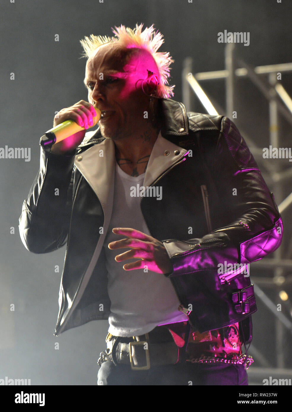 *** Foto *** Sänger Keith Flint von The Prodigy music Band führt während der Rock für Leute Musik Festival in Hradec Kralove, Tschechische Republik, am 4. Juli 2012. (CTK Photo/Alexandra Mlejnkova) Stockfoto