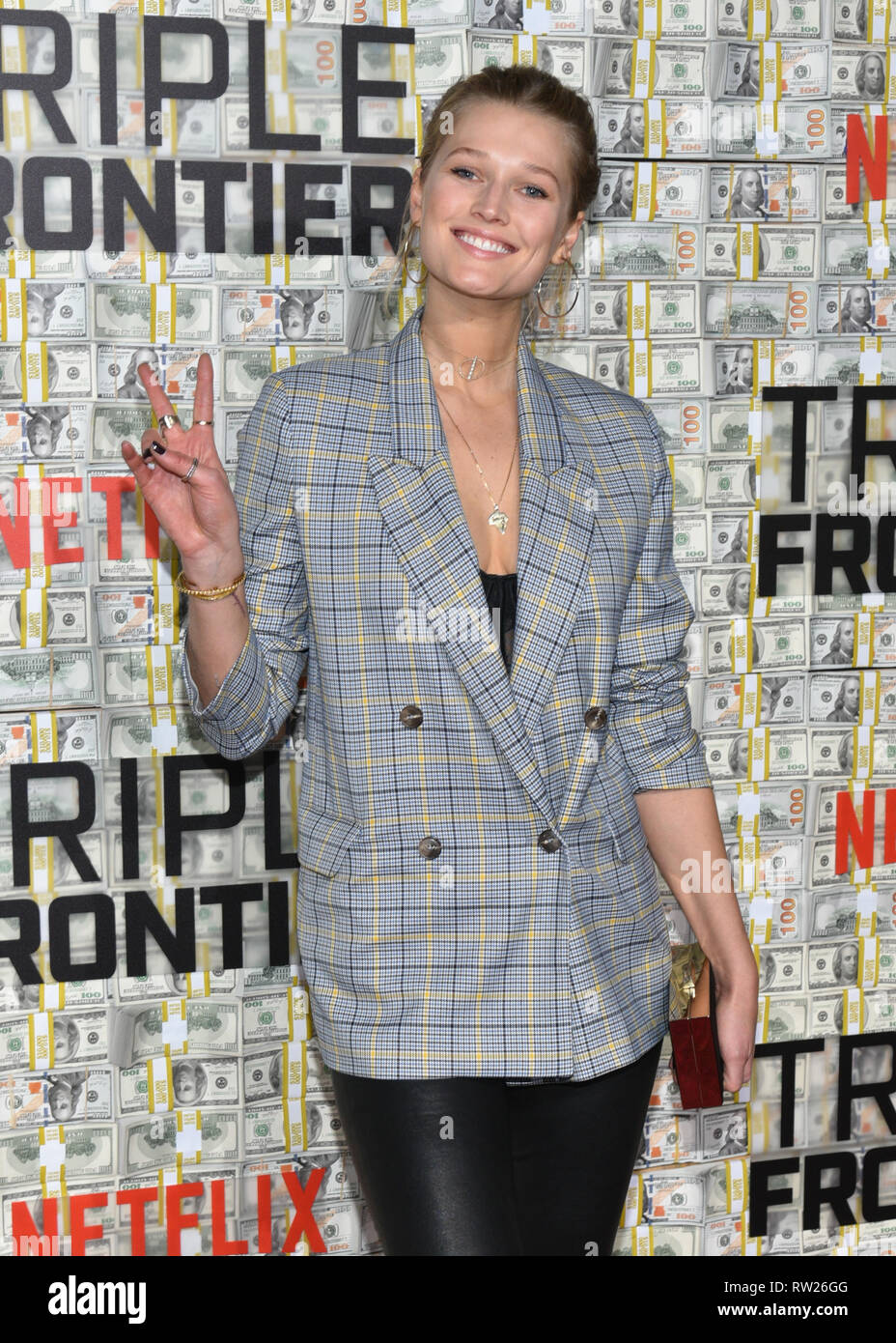 New York, USA. 3. Mär 2019. Toni besucht die "Triple Frontier' Weltpremiere auf Jazz am Lincoln Center am 03 Maerz, 2019 in New York City. Credit: Erik Pendzich/Alamy leben Nachrichten Stockfoto