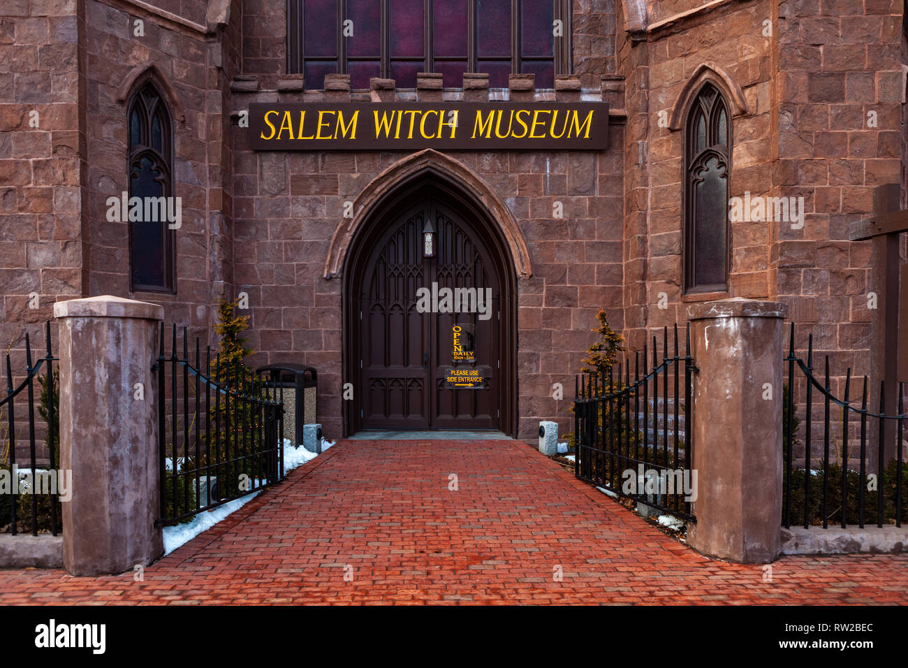 Dieses berühmten Museum befindet sich in einem gotischen Stil, New England Kirche art Gebäude und ist beliebt bei den Bürgern und Touristen. Stockfoto