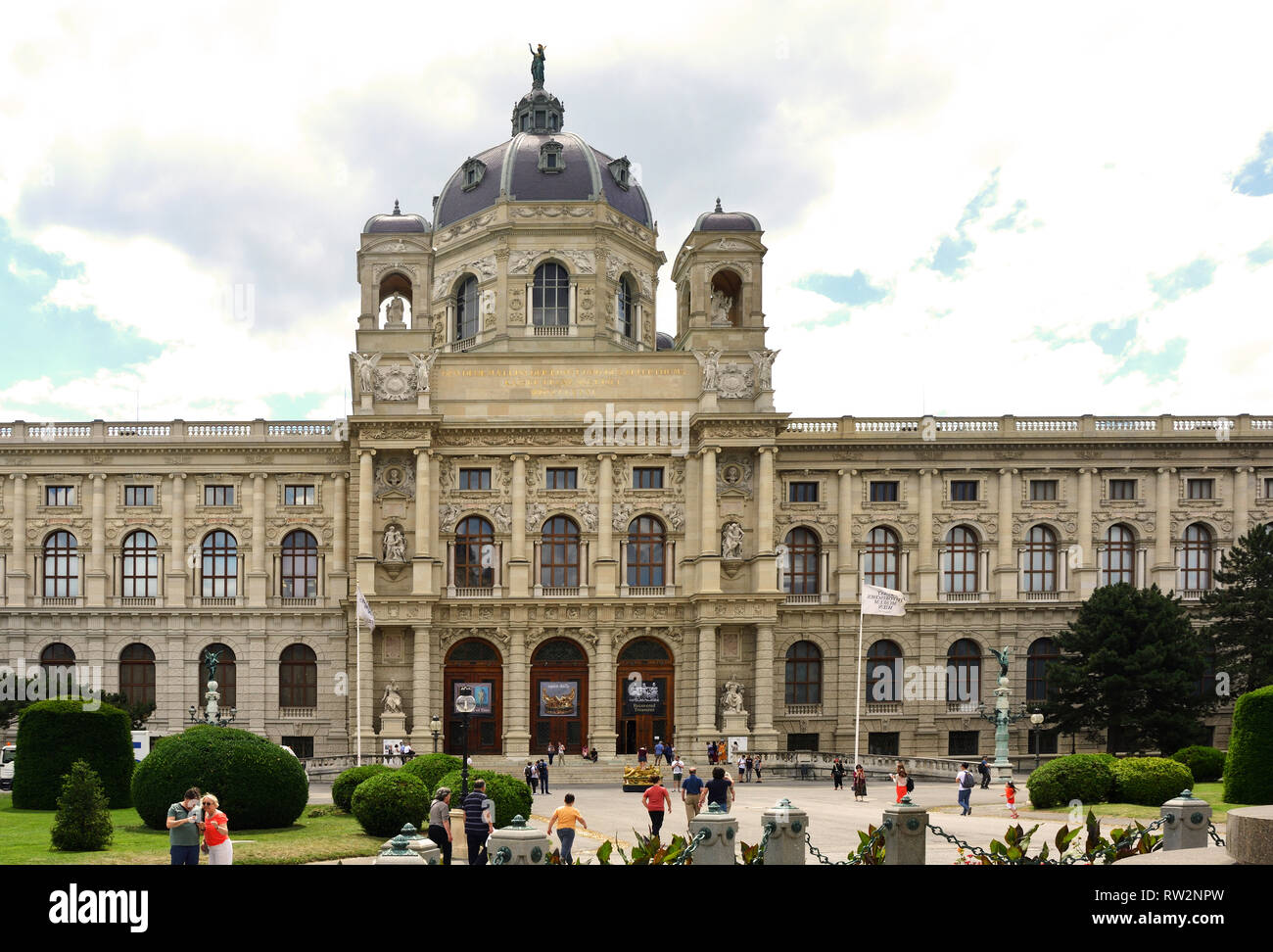 Kunsthistorische Museum am Maria-Theresien-Platz in Wien - Österreich. Stockfoto