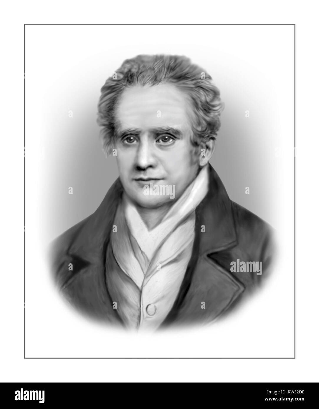 Gaspard Monge 1746-1818 französischer Mathematiker Stockfoto