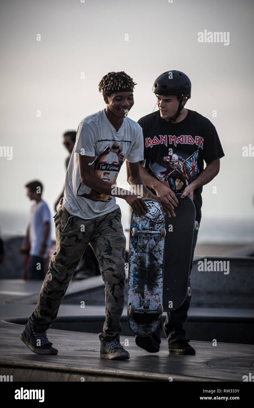 Venice Beach Skate Park Stockfoto