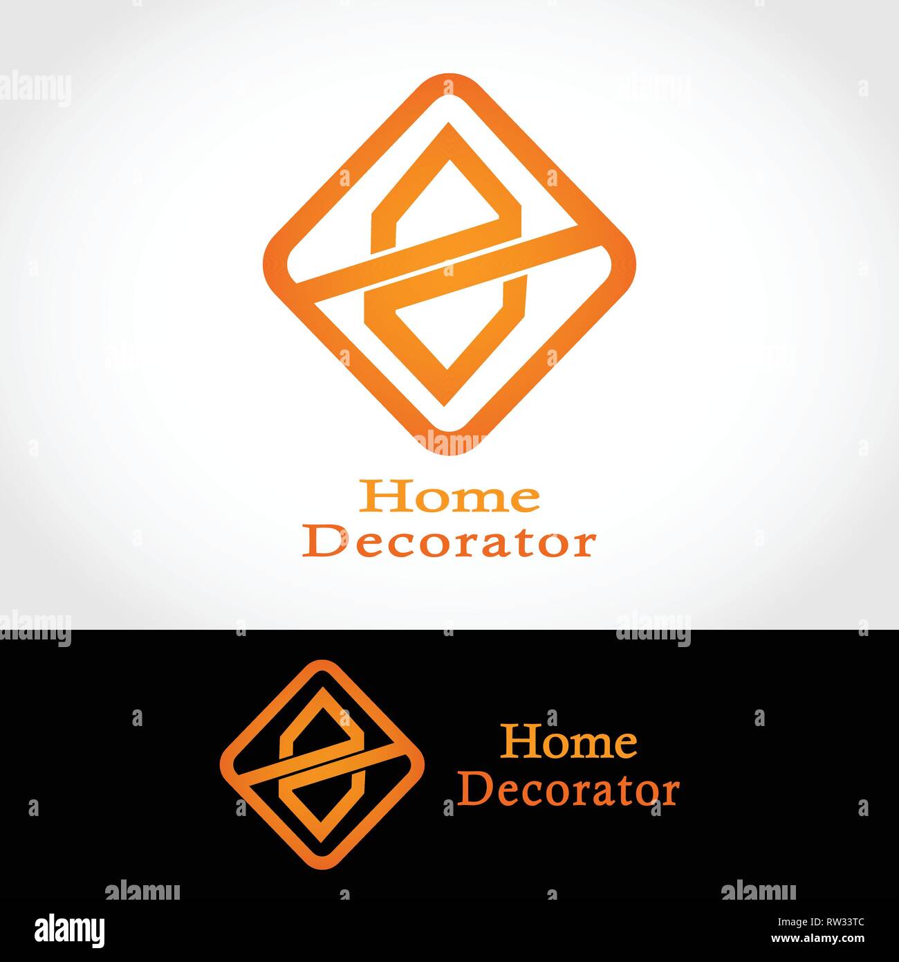 Dieses Logo hat zwei Häuser, die gespiegelt werden. Dieses Logo ist gut für die Nutzung durch Unternehmen oder Unternehmen, die sich im home design Dienstleistungen tätig sind. Stock Vektor