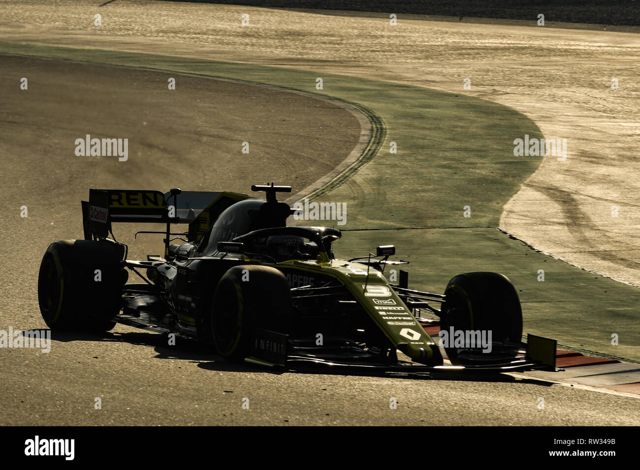 CIRCUIT DE CATALUNYA, MONTMELO, SPANIEN - 2019/03/01 - Daniel Ricciardo aus Australien mit 03 Renault F1 Team RS 19 Portrait während des Formel 1 2019 P Stockfoto