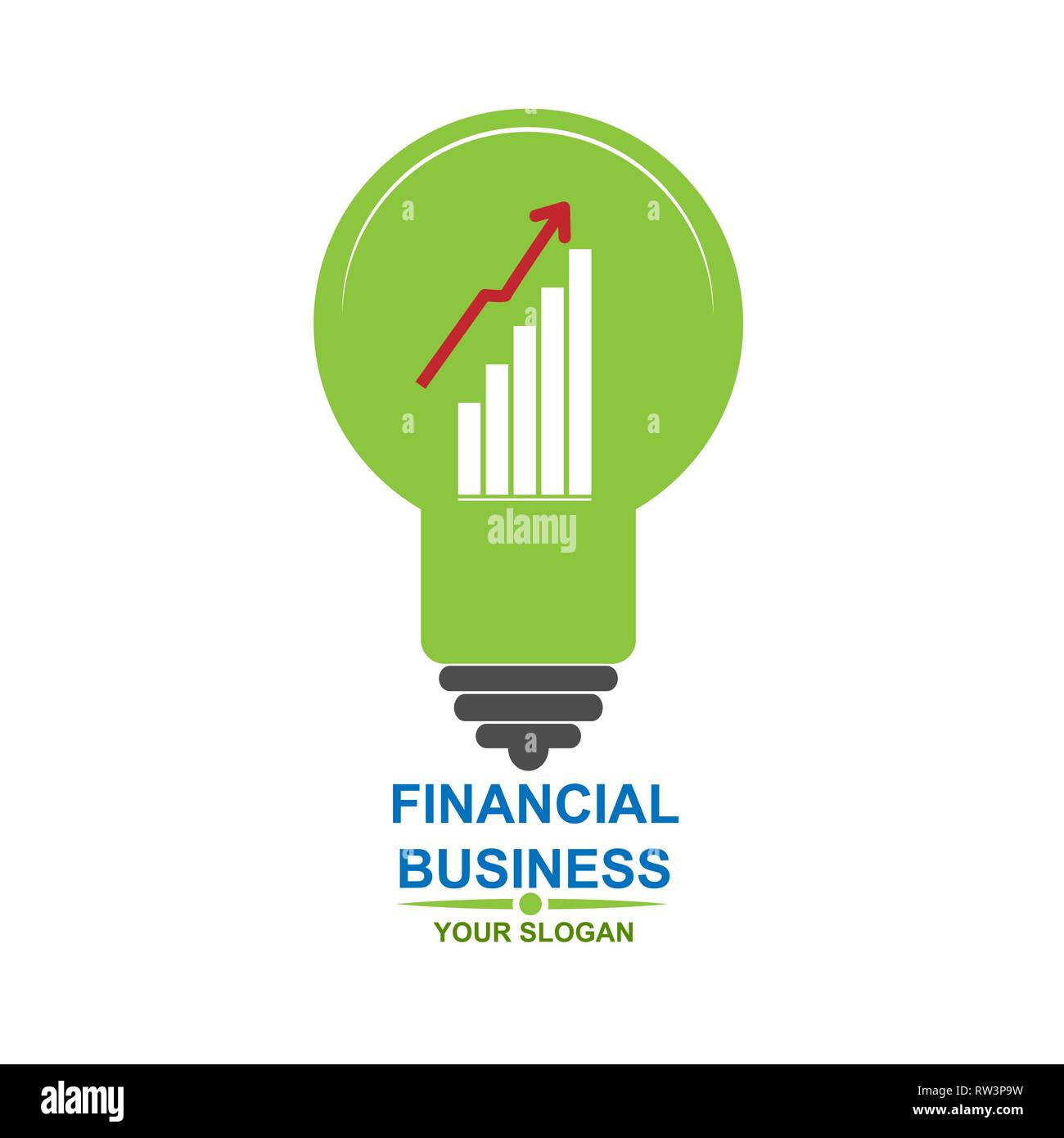 Einfaches Logo für ein Unternehmen der Finanzbranche in der Stock Vektor