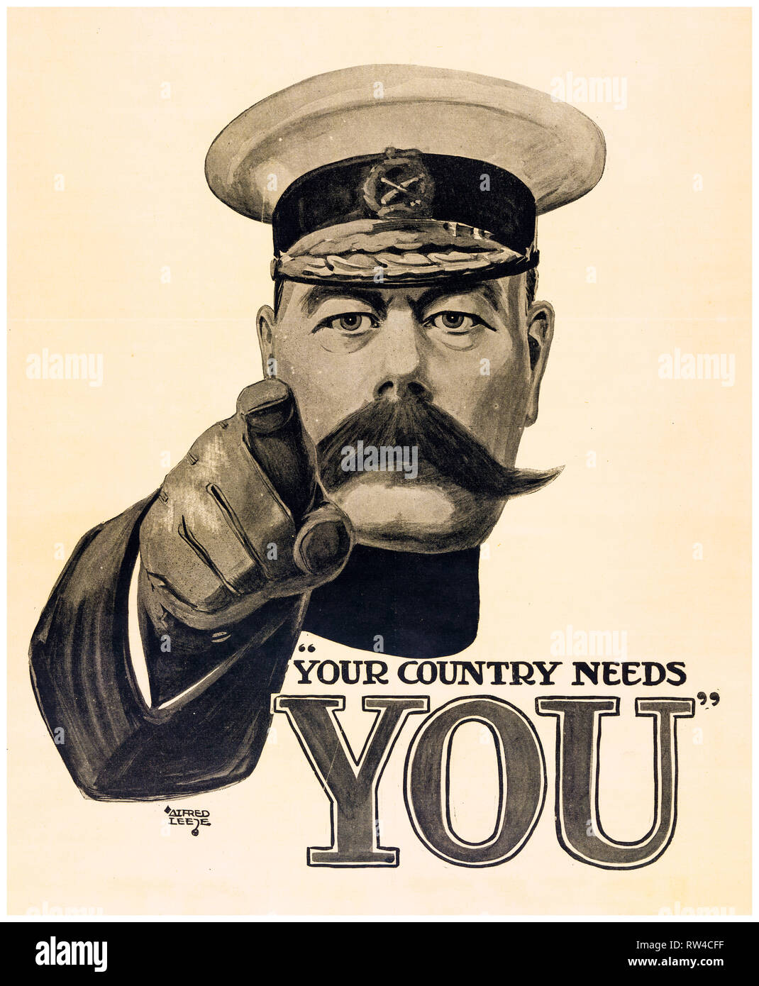 Ihr Land braucht Sie, Kitchener, Plakat, 1914 Stockfoto
