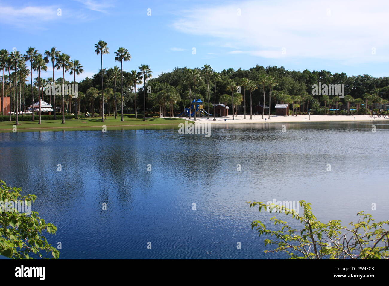 Blick auf den See Stockfoto