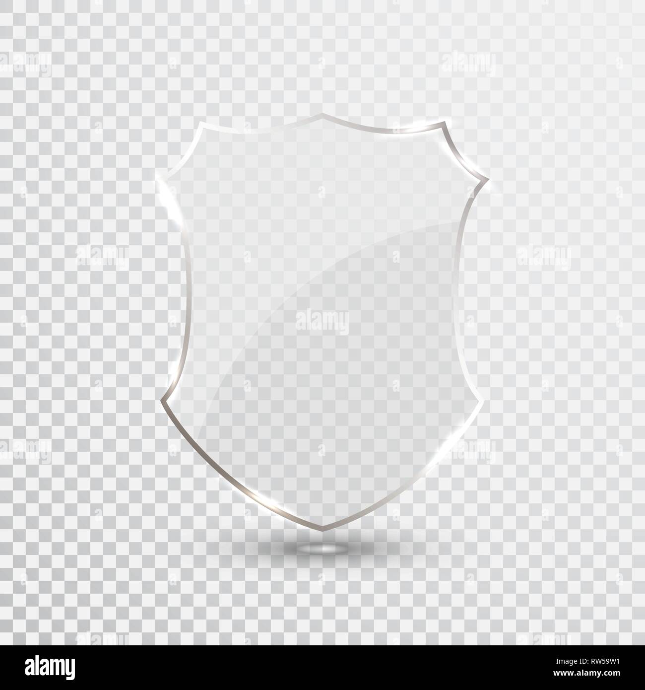 Transparentes Schild Sicherheitsglas Abzeichen Symbol Privacy Guard Banner Schutzkonzept Schild Sichere Dekorationelement Verteidigung Zeichen Naturschutz Sy Stock Vektorgrafik Alamy