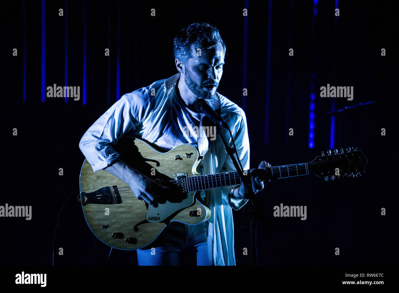 Mailand Italien vom 3. März 2019 Der höchste Mann auf der Erde leben am Teatro Dal Verme © Roberto Finizio / alamy Stockfoto